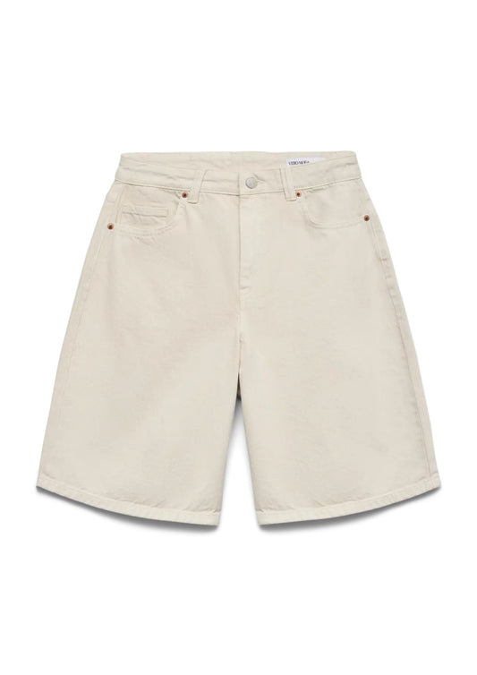 Vero Moda - Bermuda Donna Ecrù Denim