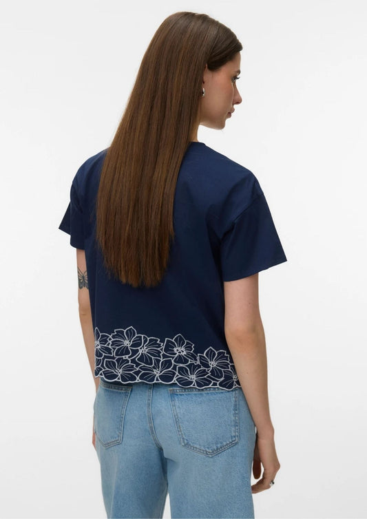 Vero Moda - T-Shirt Donna Noah Blu Navy