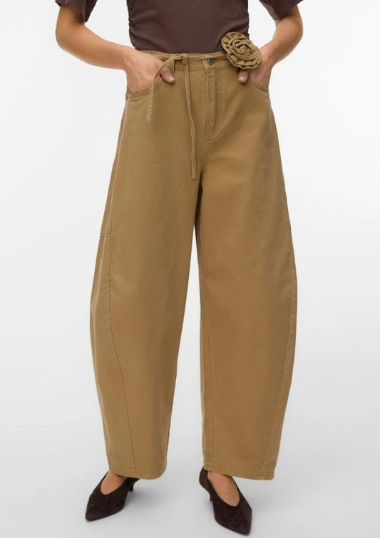Vero Moda - Jeans Donna Kaitlin Marrone Kelp