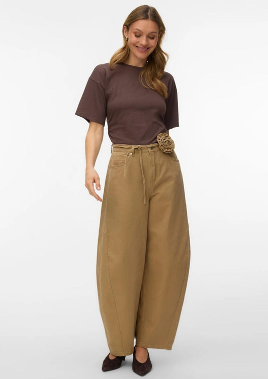 Vero Moda - Jeans Donna Kaitlin Marrone Kelp
