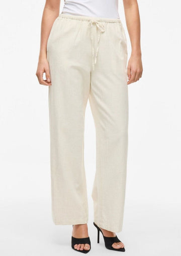 Vila - Women's Super Light Natural Trousers