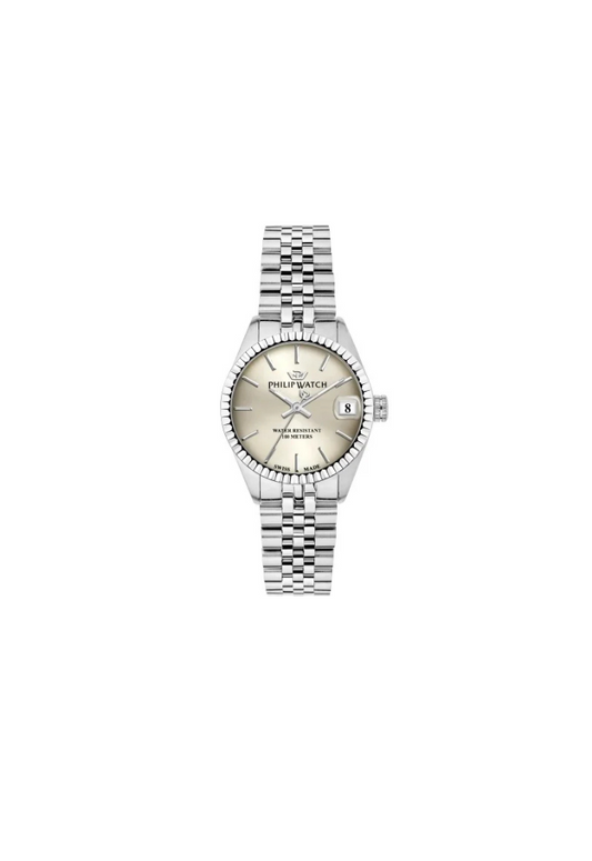 Philip Watch Caribe – Quarzo Swiss Made, quadrante avorio, 31mm – R8253597548