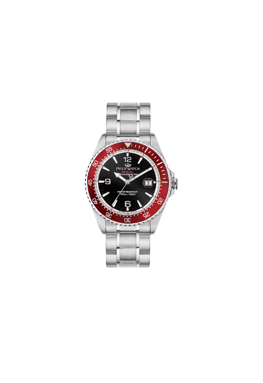 Philip Watch R8253209002 – Solo Tempo Swiss Made diver rosso