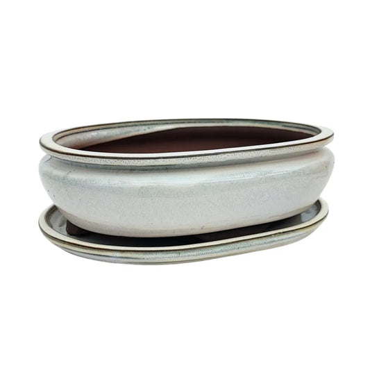 BASIC CLASS Vaso ovale con sottovaso colori