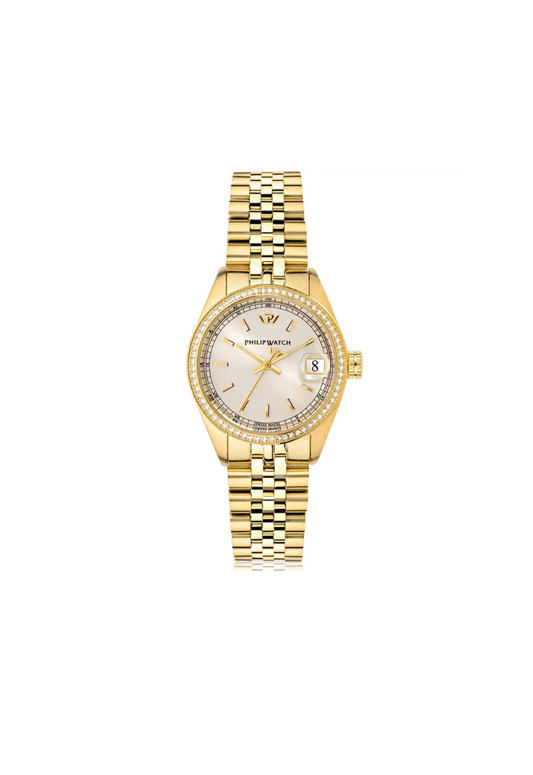 Philip Watch Caribe 31mm 3H w/ Diamonds