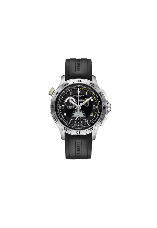 Hamilton Khaki Aviation H76714335 – Cronografo quarzo 45mm con corona a vite e 100m WR