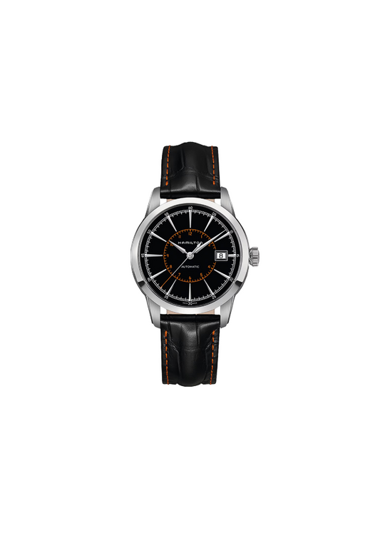 Hamilton American Classic 40mm – cinturino in pelle nero H40555731