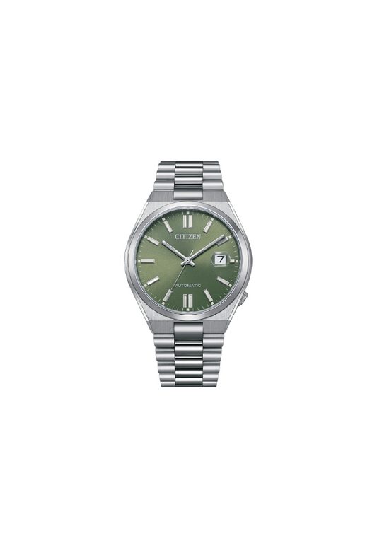Citizen TSUYOSA Automatic 8210 Peaceful Green Dial – Men's Mechanical Steel Watch – Cod. NJ0158-89Z
