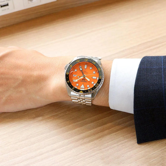 Seiko 5 Sports GMT Automatico – Arancione, 42,5mm – Codice SSK005K1