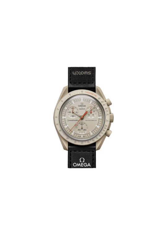 Swatch x Omega MoonSwatch Mission to Jupiter SO33C100 – Cronografo quarzo Bioceramic 42mm beige/marrone