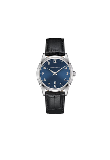 Hamilton Jazzmaster Quartz Blu – cinturino in pelle nero
