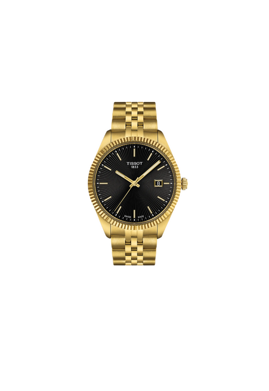 Tissot Ballade 40mm Quartz – Yellow Gold with Black Dial T156.410.33.051.00