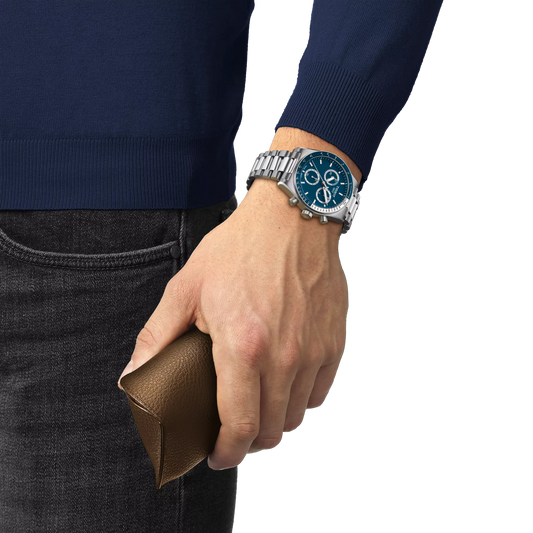 Tissot PR516 Chronograph – Quarzo, Swiss Made, Blu, 40mm – T149.417.11.041.00