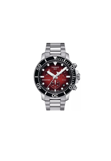 Tissot Seastar 1000 Chronograph – Quarzo Swiss Made – Rosso sfumato – 45,5mm – T120.417.11.421.00