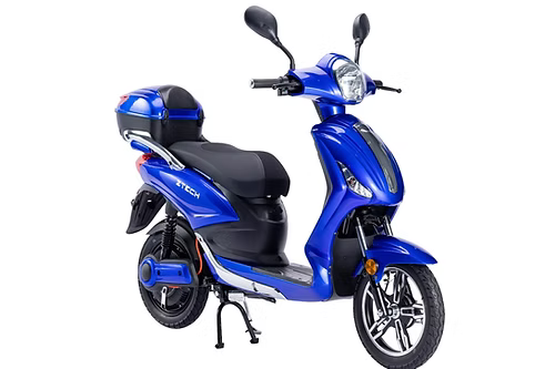 Z-Tech E-Bike Scooter – ZT-09TA with Top Case and Windshield, Keyless