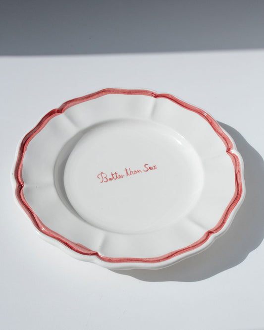 Piatto Fil Rouge "Meglio del sesso"