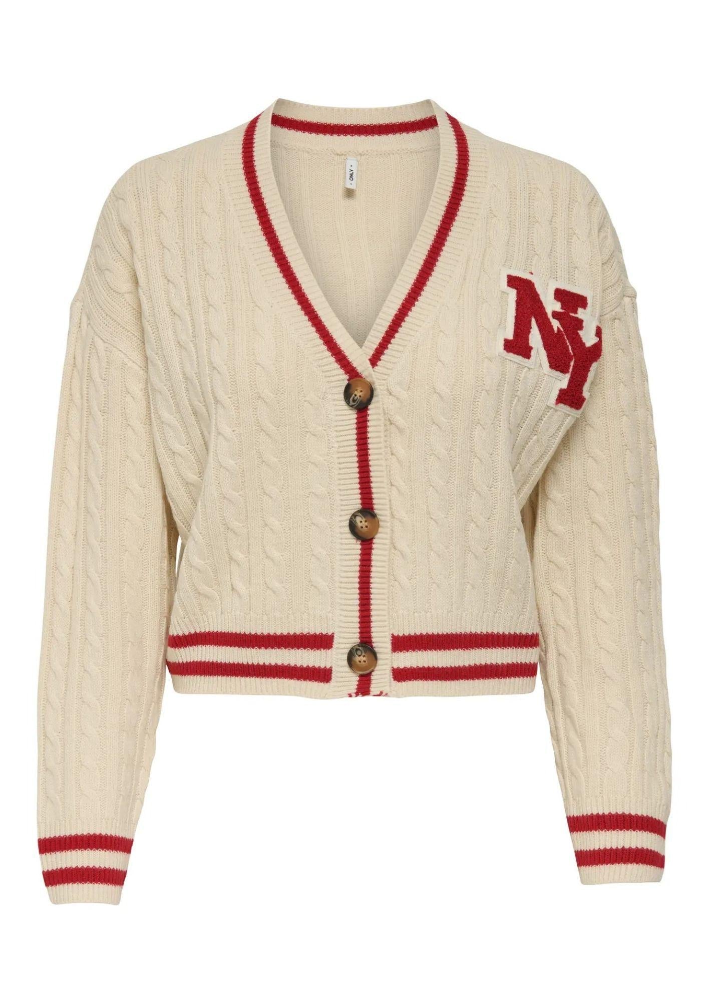 Cardigan Donna Only Thale Bianco - Santangelo