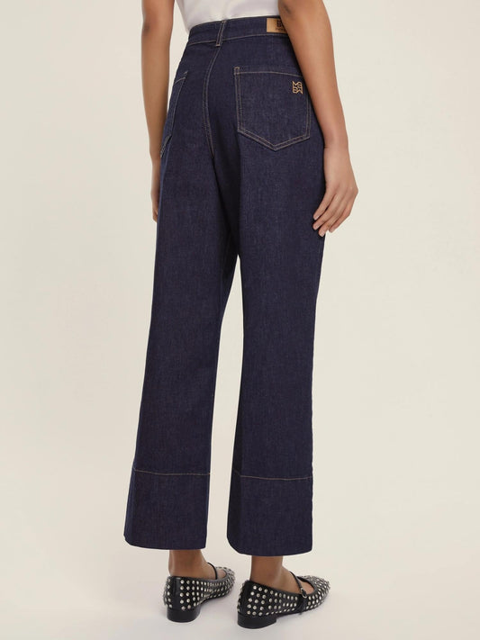 Emme Marella Jeans dritto stretch Kentia Donna Blu notte