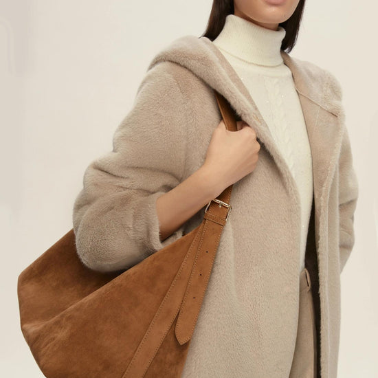 Emme Marella Maxi hobo bag Adelio Donna Cammello - Santangelo