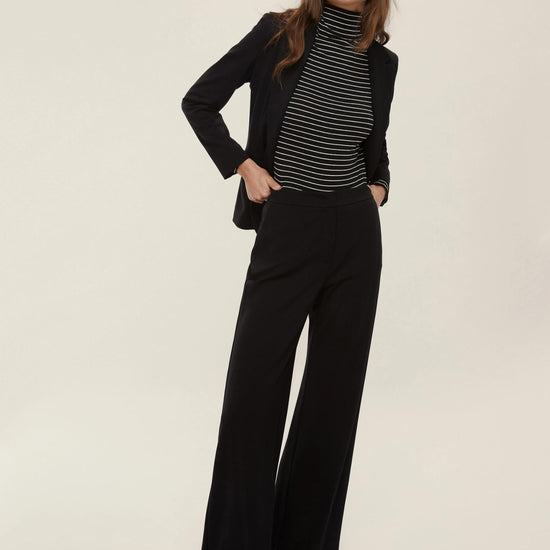 Emme Marella Pantalone in jersey punto Milano Palace Donna Nero - Santangelo