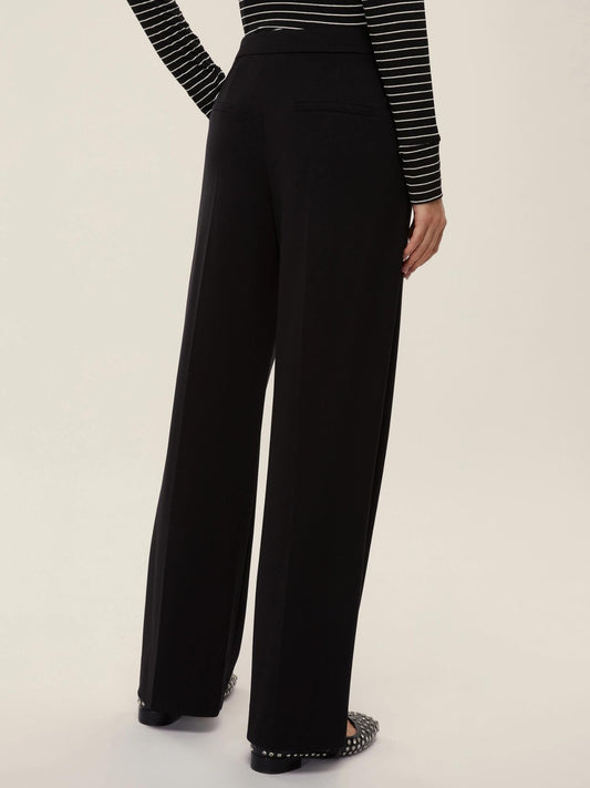 Emme Marella Pantalone in jersey punto Milano Palace Donna Nero - Santangelo