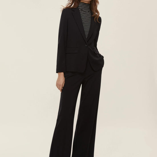 Emme Marella Pantalone in jersey punto Milano Palace Donna Nero - Santangelo
