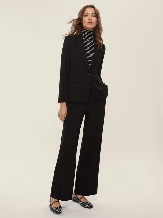Emme Marella Pantalone in jersey punto Milano Palace Donna Nero - Santangelo