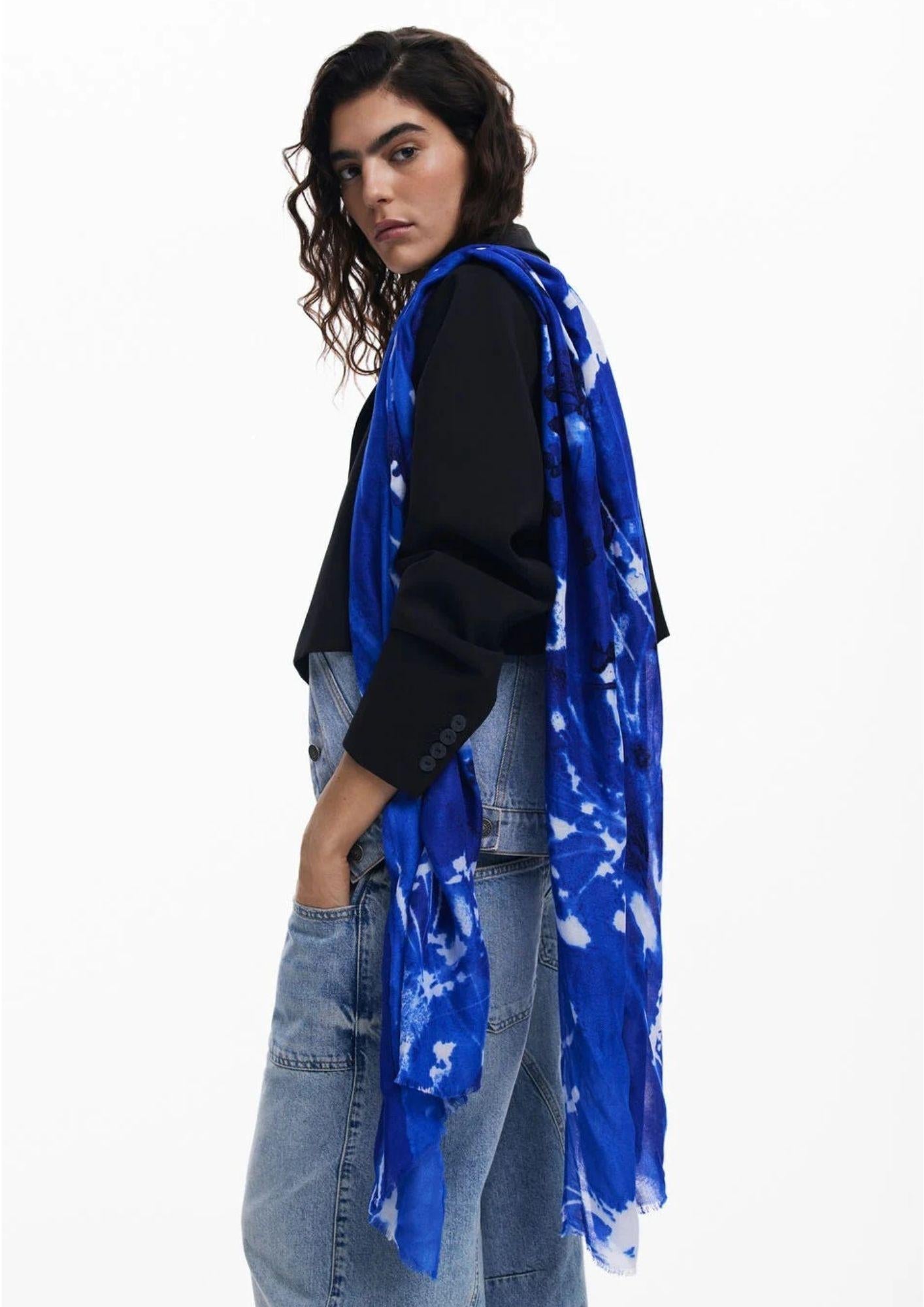 Foulard Atkins Rectangle Blu - Santangelo