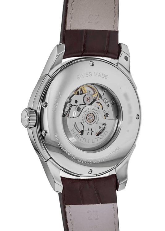 Hamilton Jazzmaster Automatic Argento 44mm - swiss made cinturino in pelle