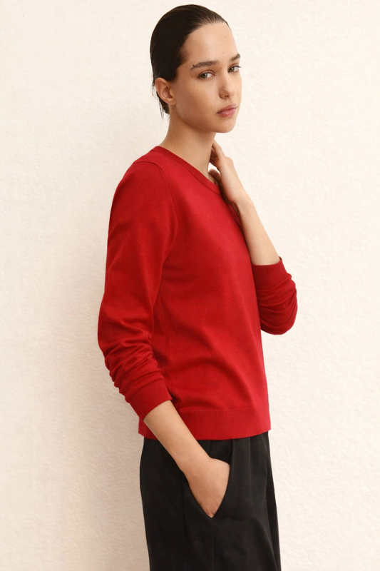 Emme Marella - Women's Sweater Alpe Red