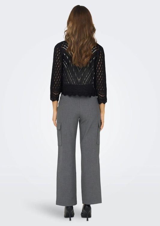 Jacqueline De Yong - Women's Sun Black Cardigan