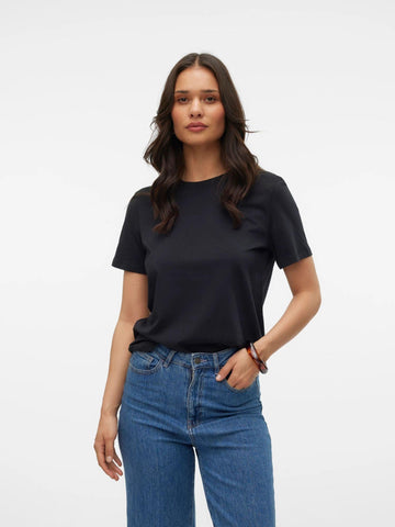 Vero Moda - T-Shirt Donna Nero paulina