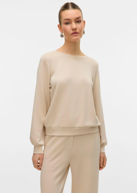 Felpa Donna Hali Beige