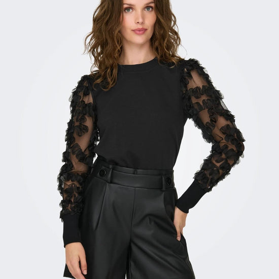 Jacqueline De Yong JDYFAIRVIEW Felpa Donna Nero 15220558 Black JACQUELINE DE YONG 