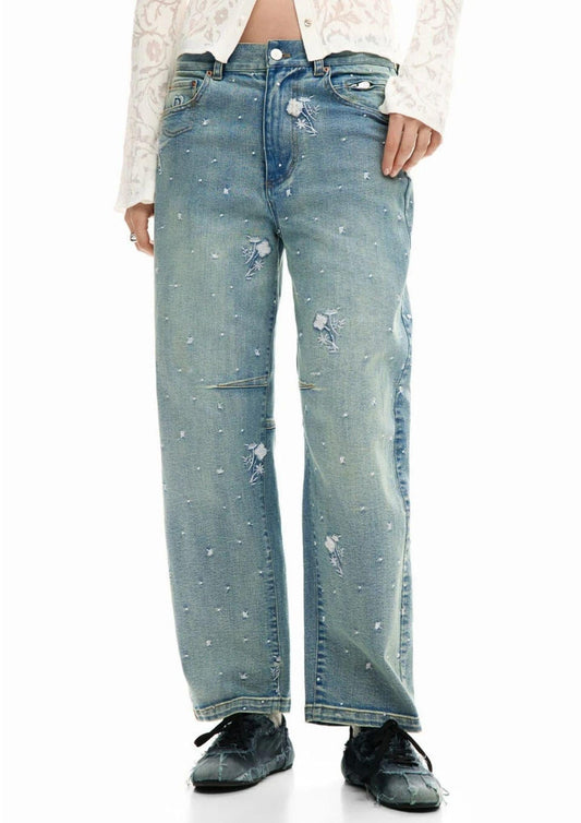 Desigual - Jeans Donna Denimshine Blu Denim Chiaro