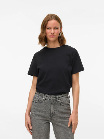 Aware T-Shirt Donna Nero Awnaima