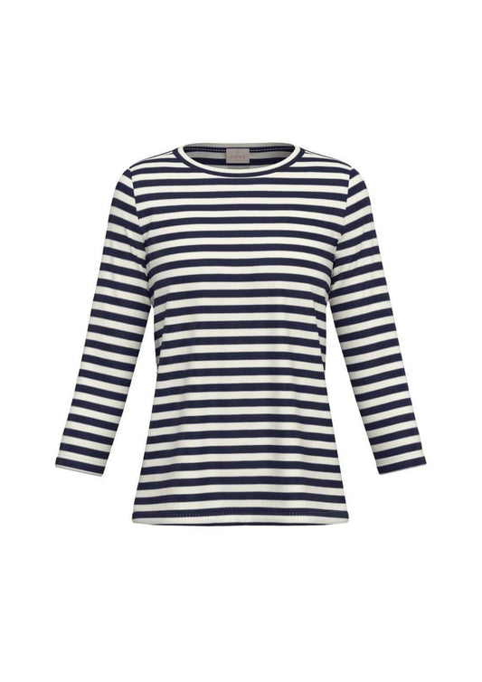 Emme Marella - Women's Casetta White and Blue Sweater