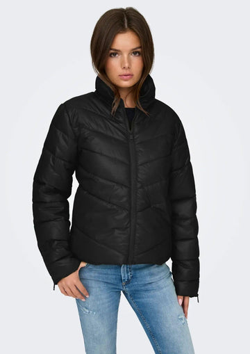 Jacqueline De Yong Giacca Invernale Donna Fiona Nero