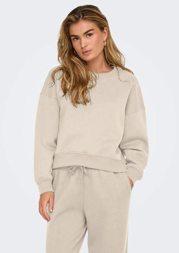 Felpa Donna Only Onlbest Beige 15338727 Pumice Stone ONLY 