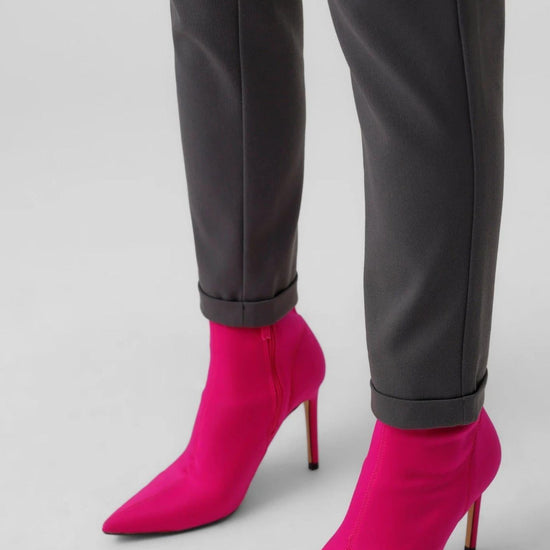 Vero Moda VMMAYA Vita media Pantaloni Donna Grigio Asfalto 10225280 Asphalt VERO MODA 