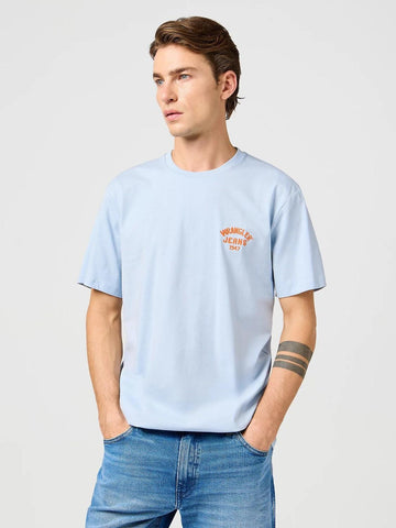 T-Shirt Piccolo Logo Uomo Niagara Mist