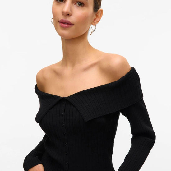 Aware Maglia Donna Sia Nera 10329653 Black VERO MODA 