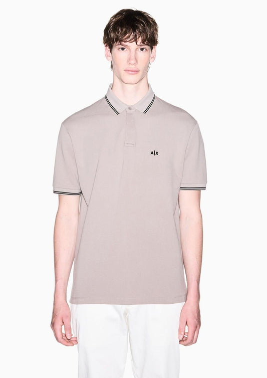 Armani Exchange - Men's Beige Polo Shirt