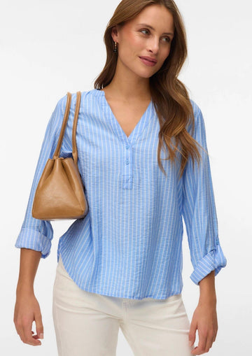 Vero Moda Blusa Donna Kaja Blu Sandra