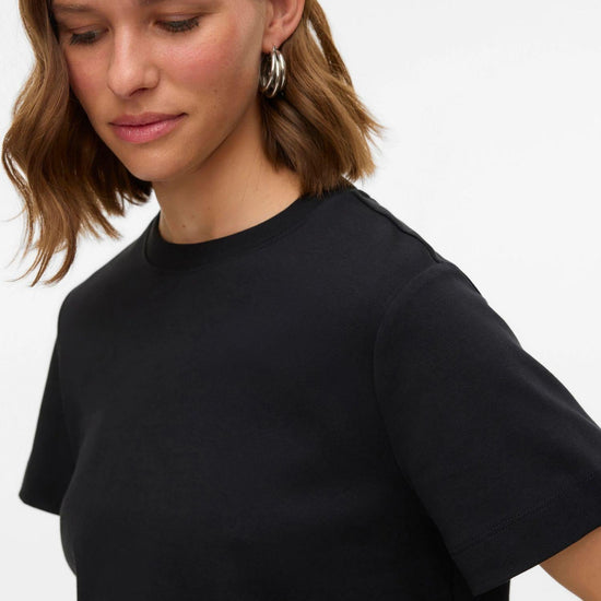 Aware T-Shirt Donna AWNAIMA Nero 10294544 Black VERO MODA 