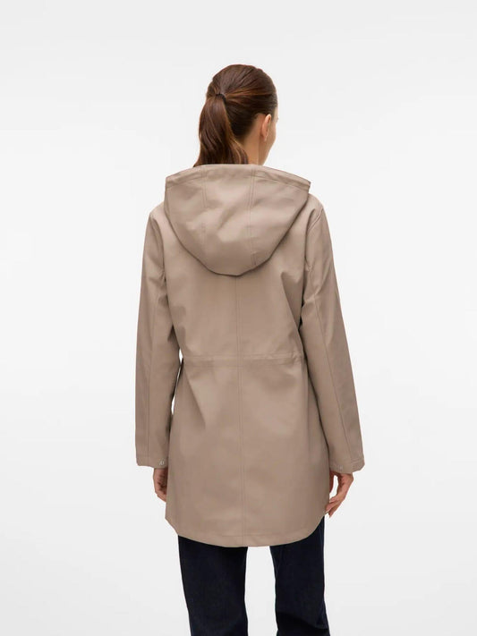 Vero Moda Women's Waterproof Jacket Grey Peat VMMalou