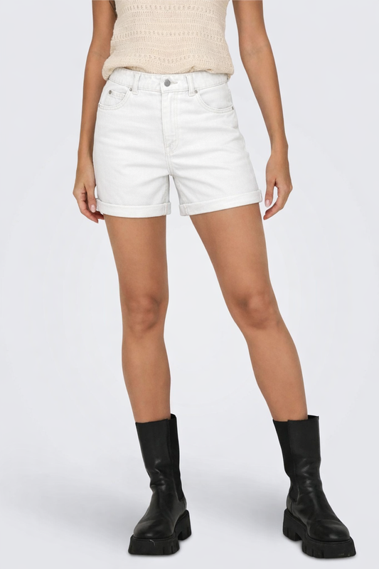 Only - Shorts Donna Vega White Denim