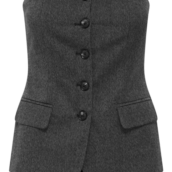 Only Gilet Donna Marine Grigio Scuro 15357612 Dark Grey Melange ONLY 