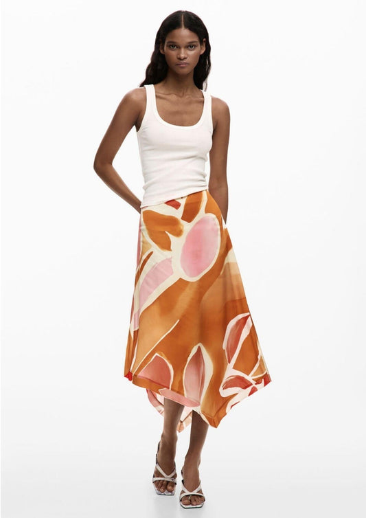 Desigual - Gonna Donna Falventorange Arancione