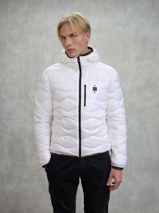 Blauer Men's Wave Down Jacket White